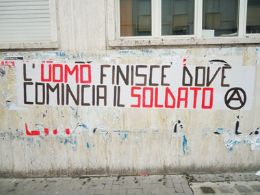 Risultati immagini per l'uomo finisce dove inizia il soldato