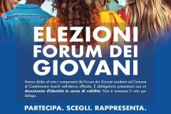 CASTELVENERE ELEZIONE FORUM GIOVANI LOCANDINA.