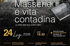 MASSERIE E VITA CONTADINA LIBRO LOCANDINA SAN LORENZO