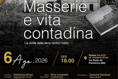 MASSERIE E VITA CONTADINA LIBRO PIETRELCINA LOCANDINA