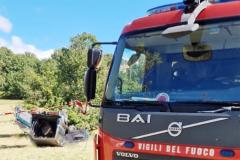 RIBALTAMENTO FUORI STRADA CUSANO MUTRI.