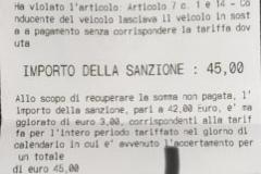 SANZIONE SOSTA