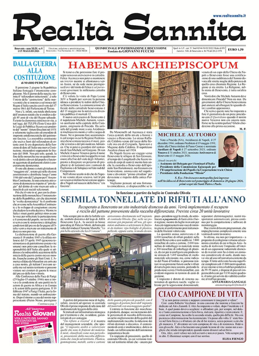 REALTA SANNITA NUMERO 8-2026