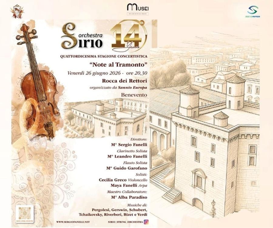 NOTE AL TRAMONTO CONCERTO LOCANDINA
