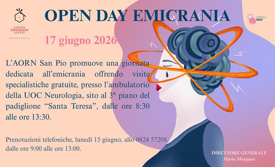 OPEN DAY EMICRANIA LOCANDINA