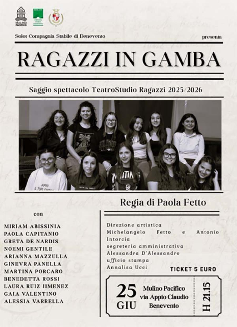 RAGAZZI IN GAMBA