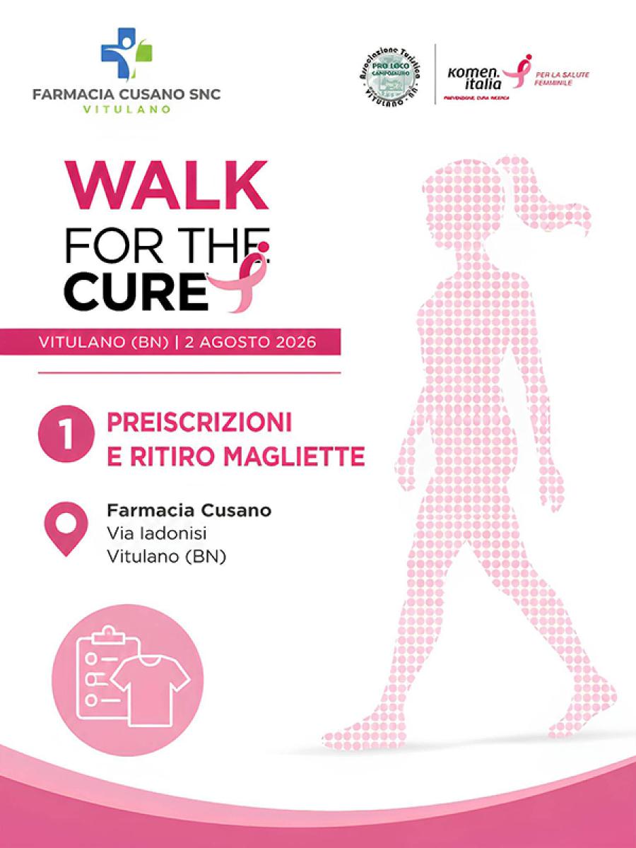 WALK FOR THE CURE VITULANO LOCANDINA