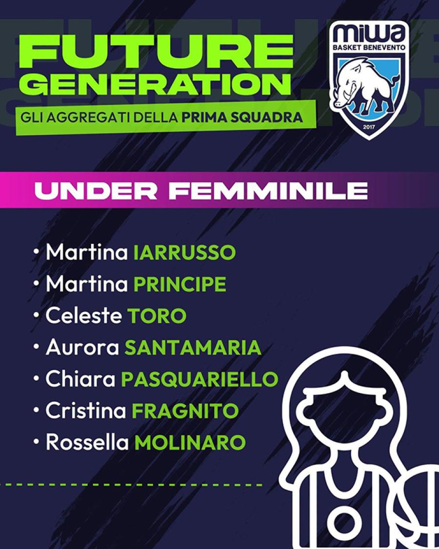BASKET BENEVENTO FEMMINILE GIOVANI ORGANICO