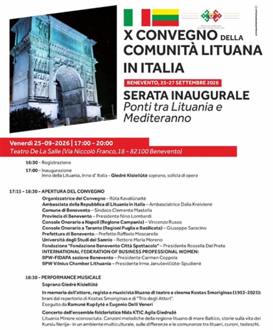 CONVEGNO COMUNITA LITUANIA LOCANDINA
