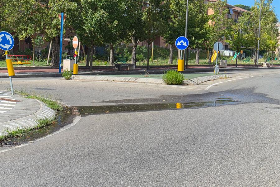 VIA ALDO MORO PERDITA ACQUA
