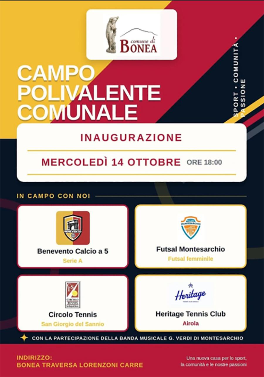 BONEA CAMPO POLIVALENTE LOCANDINA