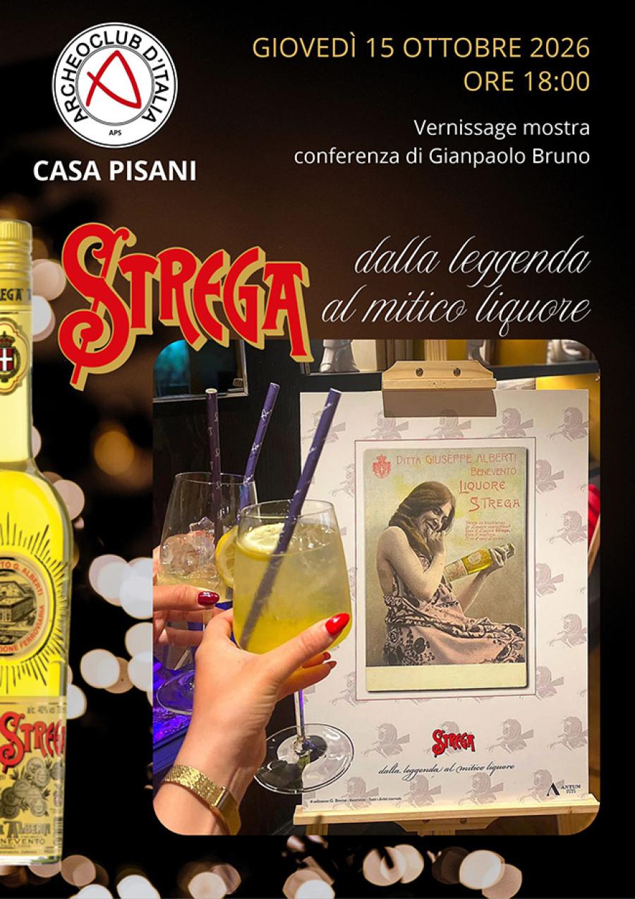 CASA PISANI MOSTRA LIQUORE STREGA LOCANDINA