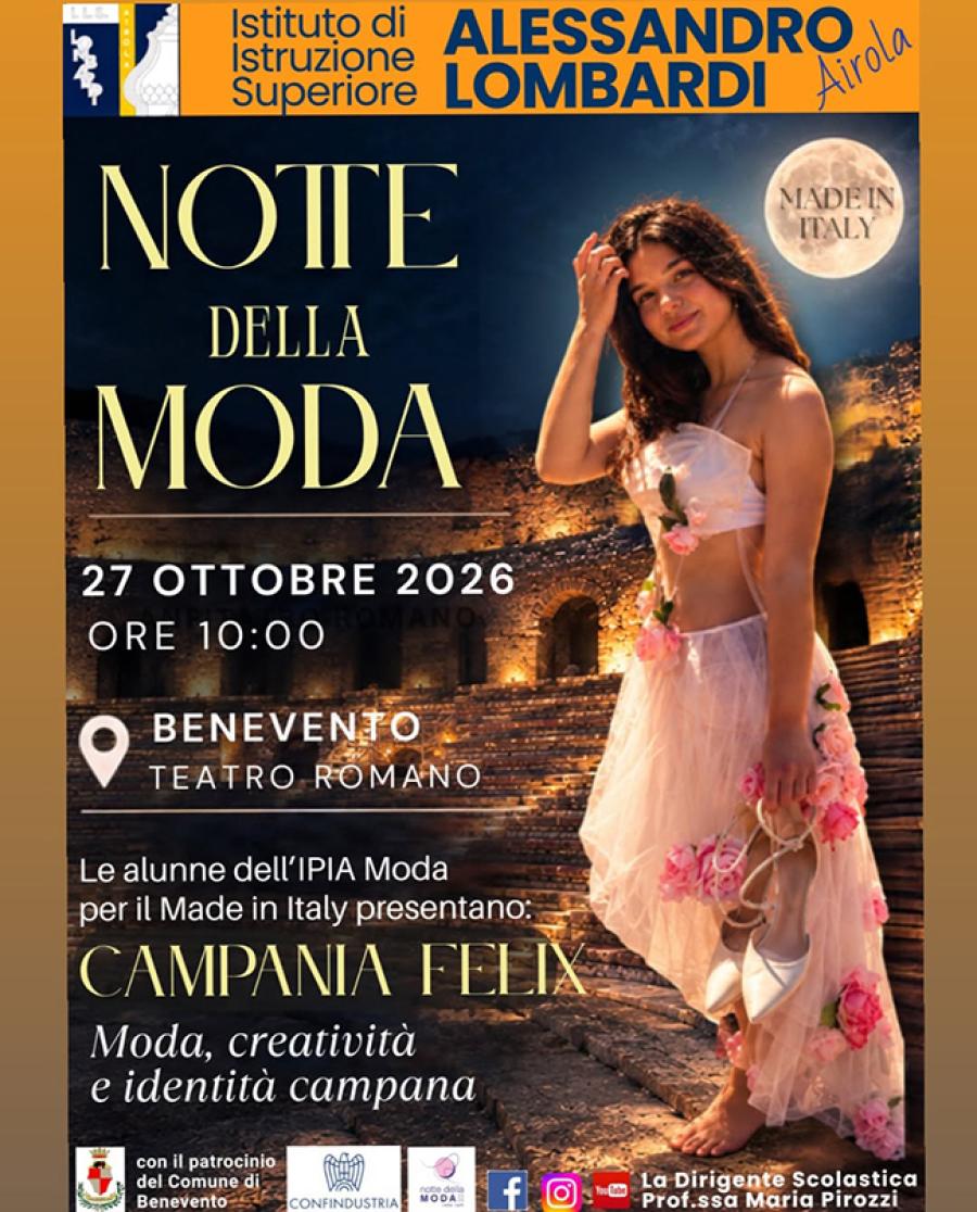 NOTTE DELLA MODA LOCANDINA