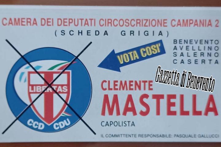 MASTELLA CANDIDATO POLITICHE 1996