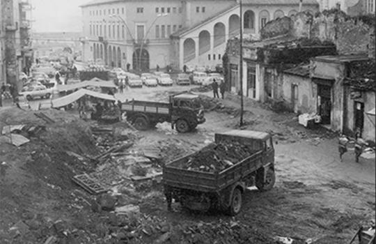 PEPPINO PIAZZA ORSINI ABBATTUTA