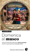 DOMENICA AL MUSEO ETERNO ENIGMA LOCANDINA