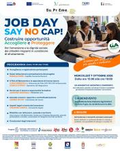 JOB DAY SAY NO CAP LOCANDINA