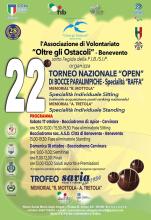 TORNEO NAZIONALE BOCCE PARALIMPICHE BENEVENTO LOCANDINA